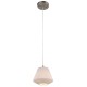 Westinghouse 6101100 Casual One-Light Adjustable Mini Pendant with Handblown White Glass Shade